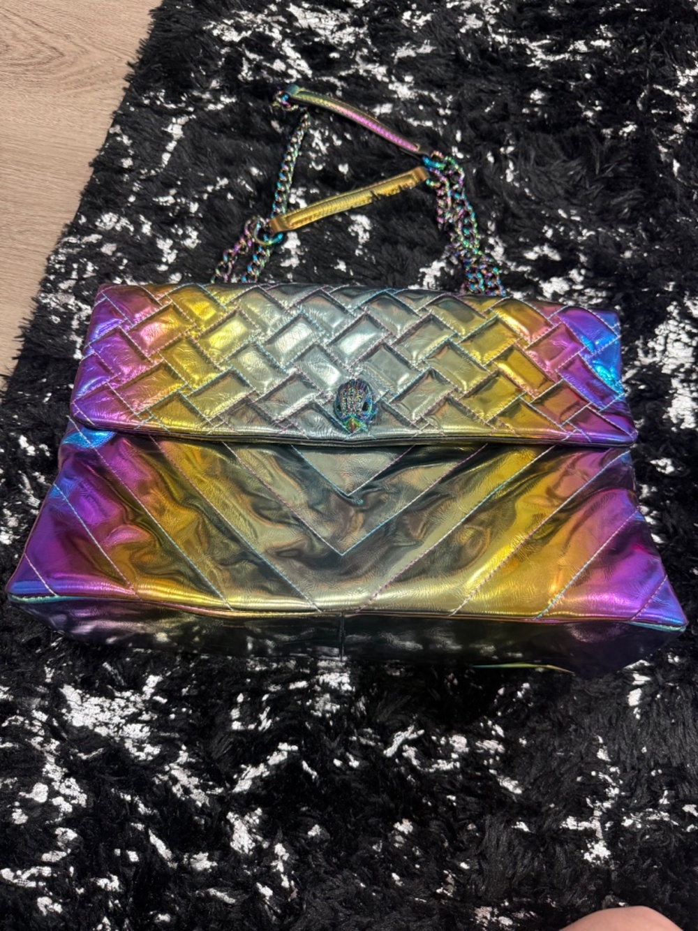New without tags - Kurt Geiger metallic multicolor shoulder bag - Picture 5 of 12